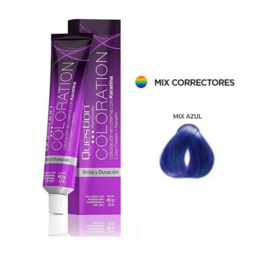 TINTURA QUESTION COLOR MIX AZUL X 60 GRS