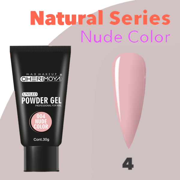 CHERIMOYA POWDER GEL UV/LED 004 NUDE COLOR X 30 G - CH004