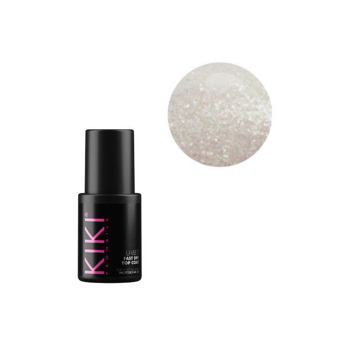 KIKI ESMALTE SEMIPERMANENTE - 159 SPARKLY WHITE X 11 ML -  11573(12)