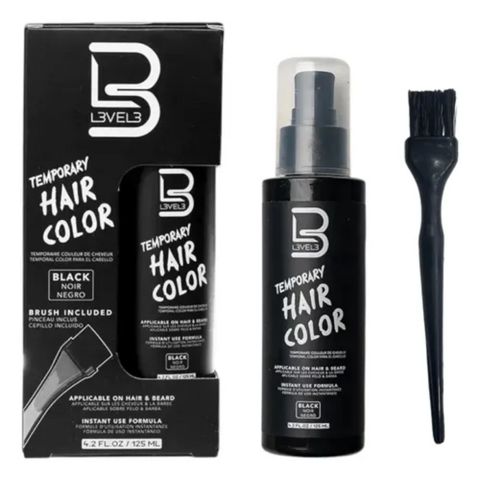 LEVEL 3 COLORACION TEMPORAL P/ BARBA+CEPILLO X 125 ML - 18369001