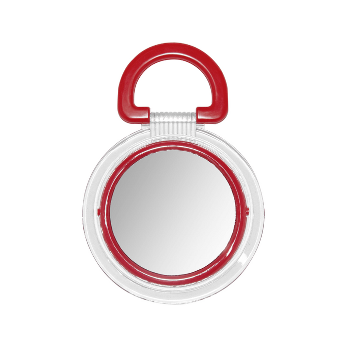 JESSAMY ESPEJO TOILETTE D/FAZ REDONDO C/MANGO ROJO (E2007)
