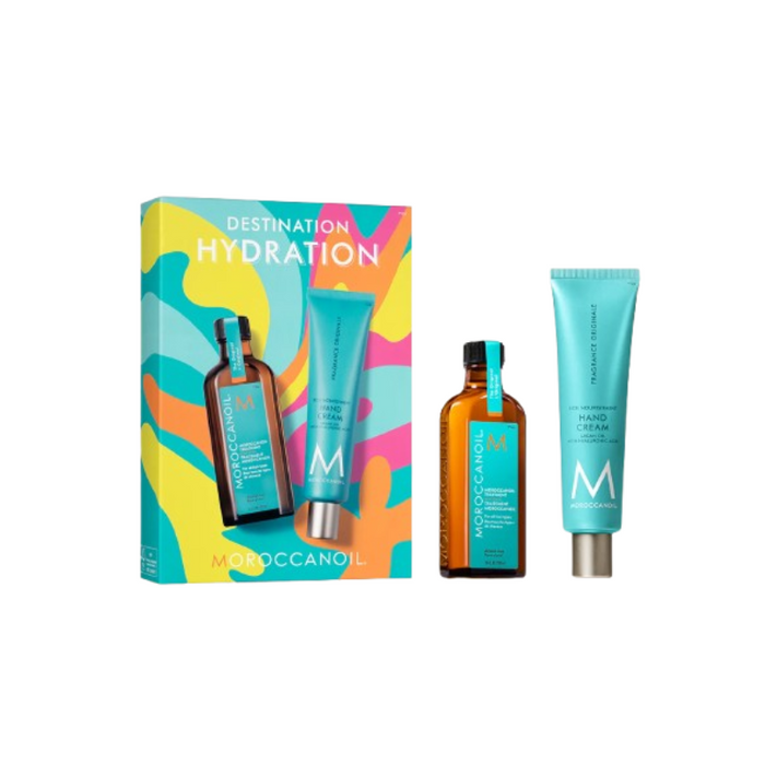 MOROCCANOIL KIT DESTINATION HYDRATION (TRAT.+CREMA P/MANOS) MO161
