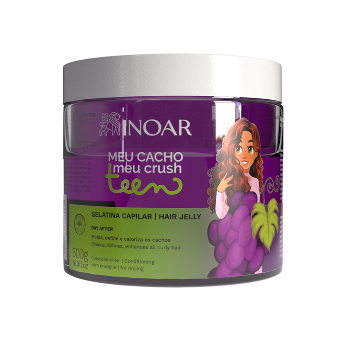 INOAR MEU CACHO MASCARA TEEN GELATINA - UVA X 500 G (I52335)