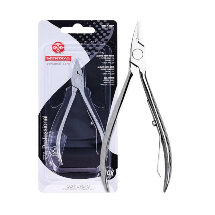 MUNDIAL ALICATE RECTO PARA UÑAS INOX 776-PR