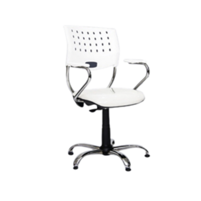 SILLON ALESSANDRIA CROMO BLANCO ART 07