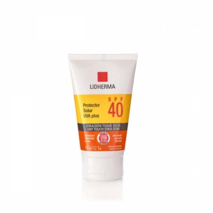 LIDHERMA PROTEC. SOLAR SPF 40 UVA PLUS X 60 G(TOQUE SECO) PROT-0016