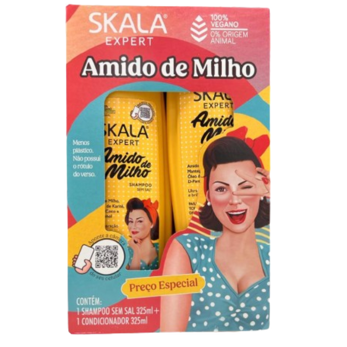 SKALA KIT SH+ENJ AMIDO DE MILHO X 325 ML (18399)