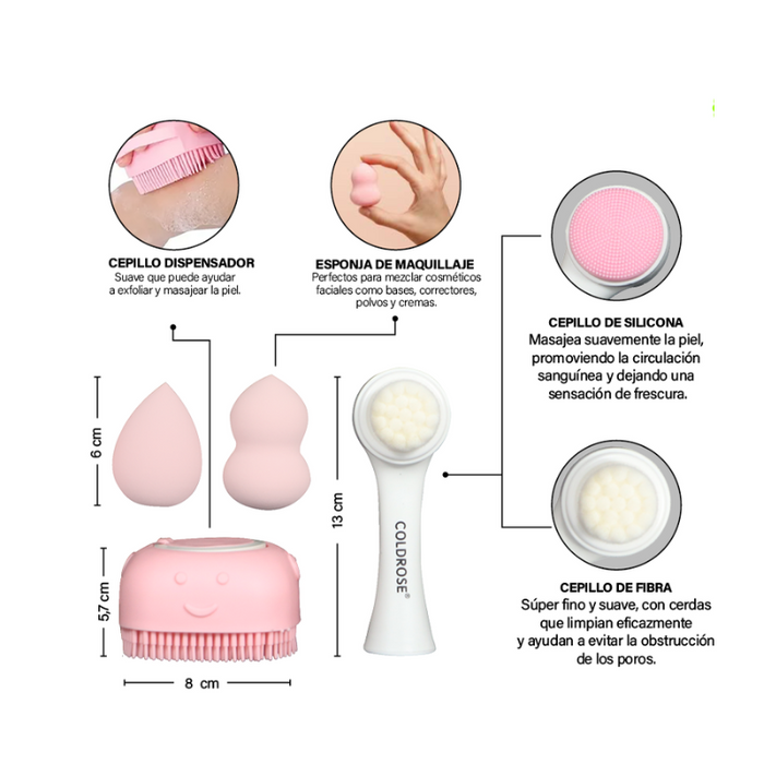 CHERIMOYA KIT DE LIMP. FACIAL COLDROSE 4 PCS (CR000088)