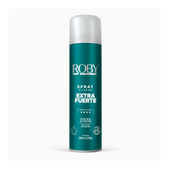 ROBY SPRAY FIJADOR EXTRA FUERTE NEW X 390 ML - 41472