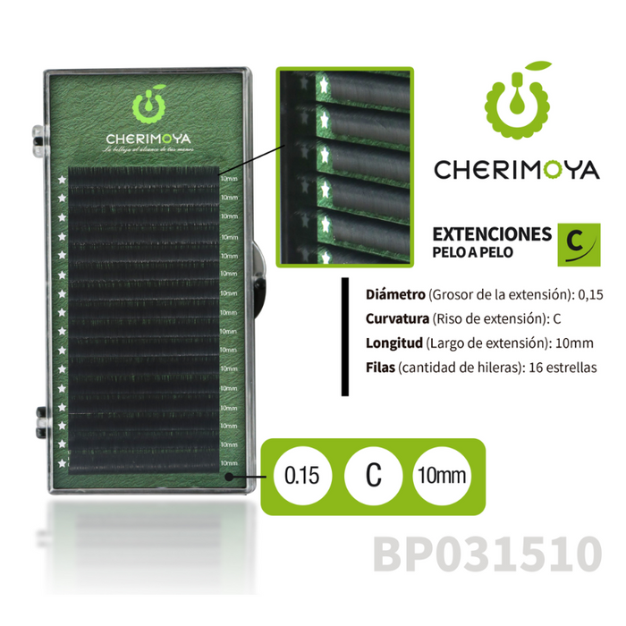 CHERIMOYA EXT.PESTAÑAS PELO X PELO 0.15C-MIX (BP031513)