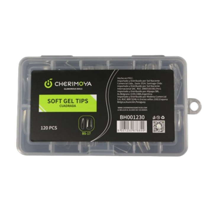 CHERIMOYA TIPS SOFT GEL PRELIMADA CUADRADA X 120 (BH001230)