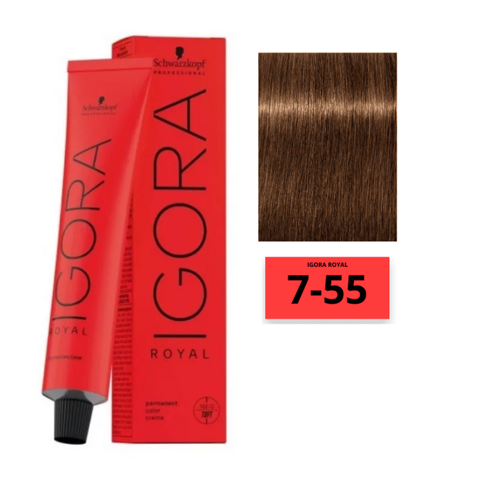 IGORA ROYAL COLORACION 7-55 X 60 GRS