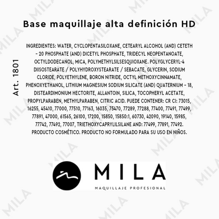 MP BASE MAQUILLAJE HD NATURAL C/DOSIF BEIGE (1801-01)