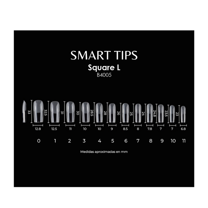 BOMPASSY SMART TIPS SOFT GEL SQUARE L X 600 PCS (B4005)