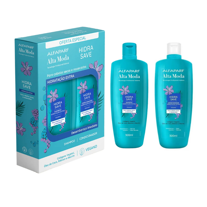 ALTA MODA KIT HIDRA SAVE (SH X 300 ML + ACOND X 300 ML) -PF027090