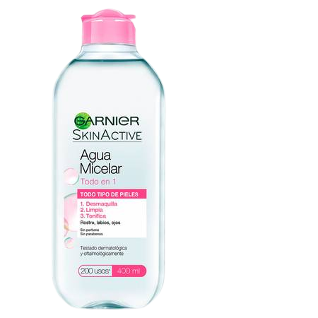 Agua Micelar Garnier Todo en 1 Skin Active 400ml