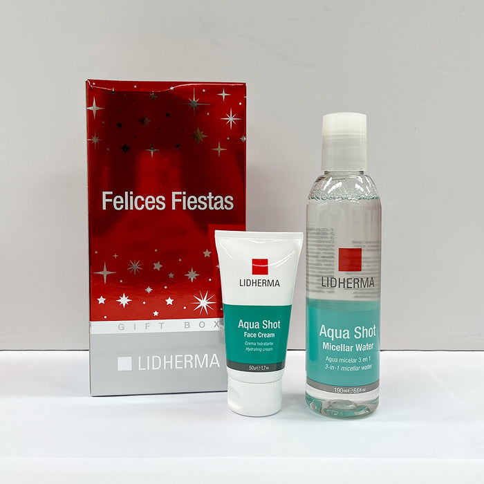 LIDHERMA DUO 1(AQUA SHOT CREMA+LOCION +CAJA FIESTA)