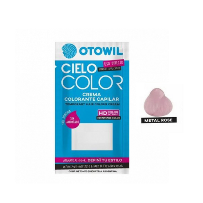 OTOWIL CIELO COLOR CREMA COL. METAL ROSE X 47 GRS SOBRE