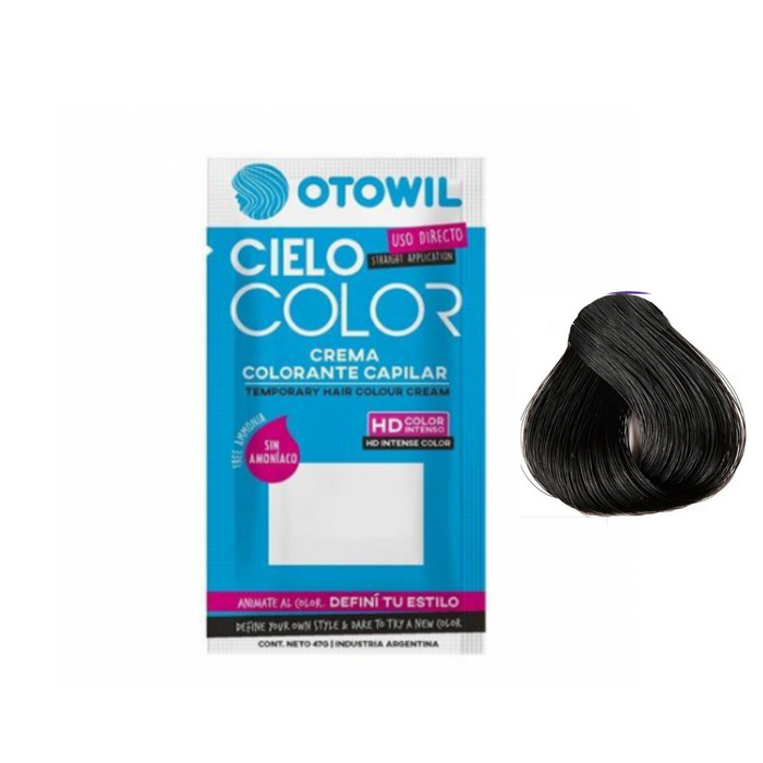 OTOWIL CIELO COLOR CREMA NEGRO X 47 GRS SOBRE