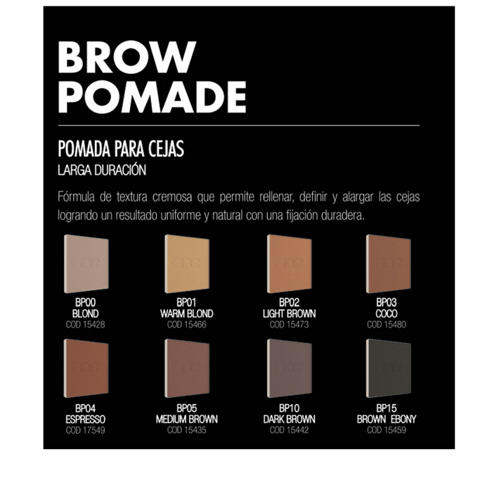IDRAET BROW POMADE-CEJAS TONO BP05 MEDIUM BROWN X 2.5 GR - 15435
