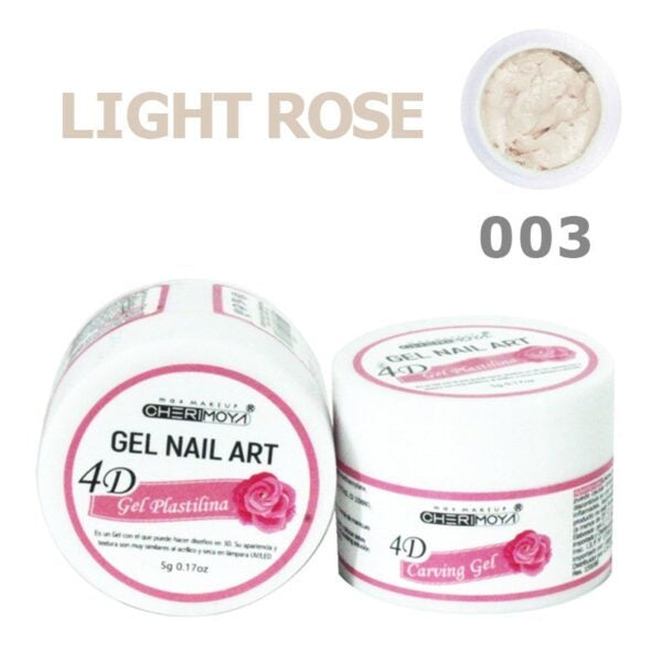 CHERIMOYA  GEL PLASTILINA 4D-003 LIGHT ROSE X 5 GR(CH017-03)