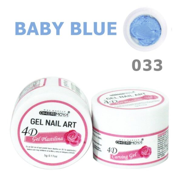 CHERIMOYA  GEL PLASTILINA 4D-033 BABY BLUE X 5 GR(CH017-33)