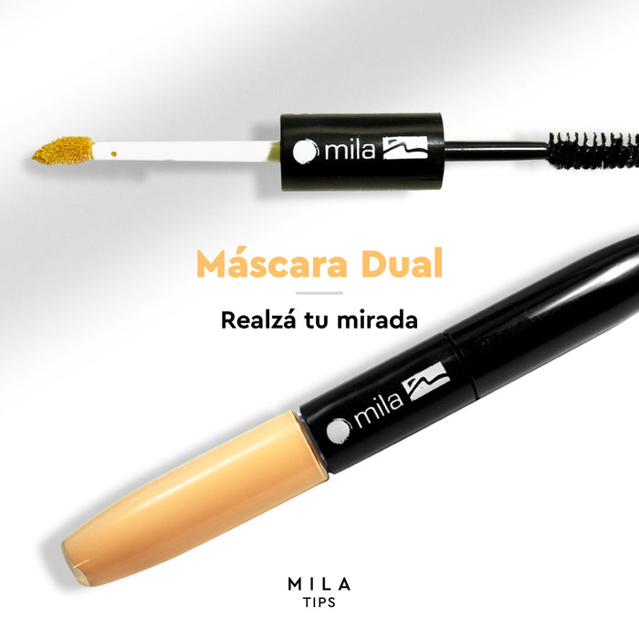 MP MASCARA P/PESTAÑAS DUAL(MASC. +CORRECTOR)(1641)NEW DISC