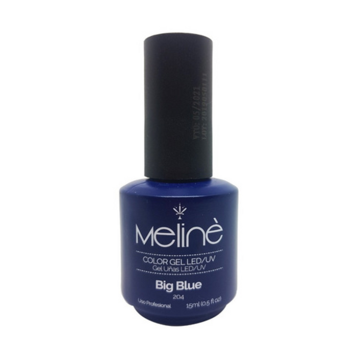 MELINE ESMALTE SEMIP.GEL LED/UV X 15 ML-204 BIG BLUE