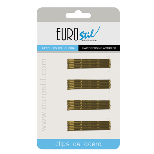EUROSTIL CLIPS DE ACERO BRONCE X 24 DE 50MM (01609)